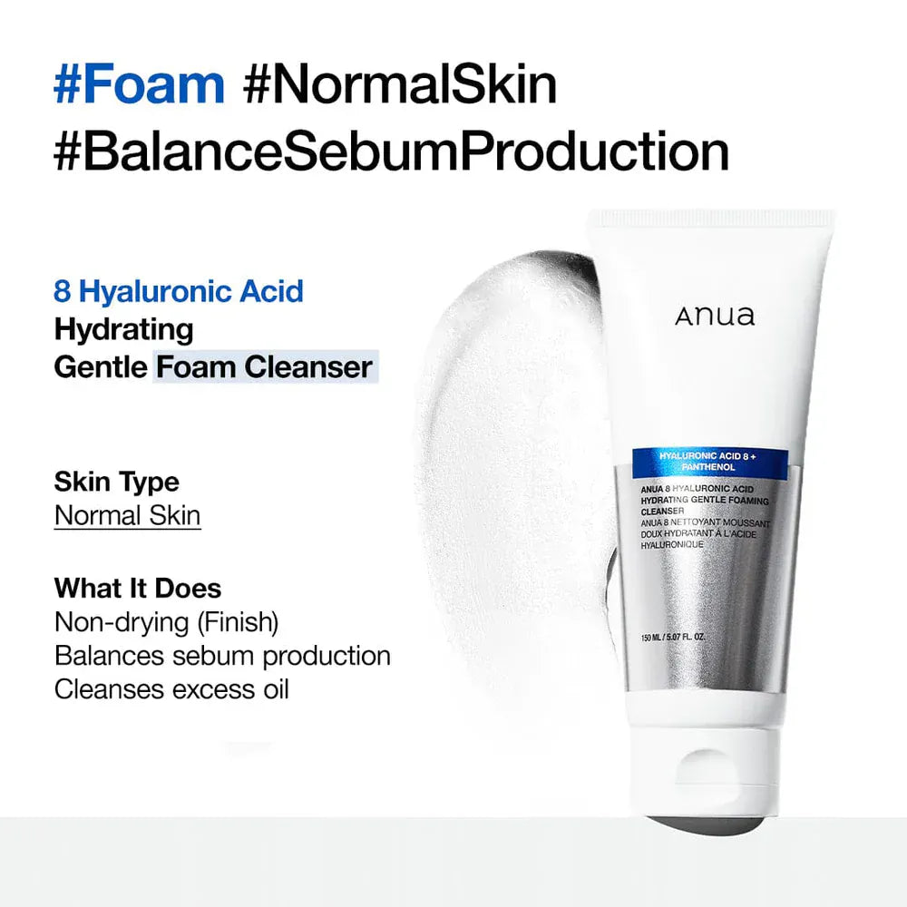 Anua Anua 8 Hyaluronic Acid Moisturizing Gentle Gel Cleanser 150ml