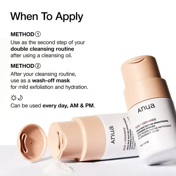 Anua Anua <br>Rice Enzyme Brightening Cleansing Powder 40ml