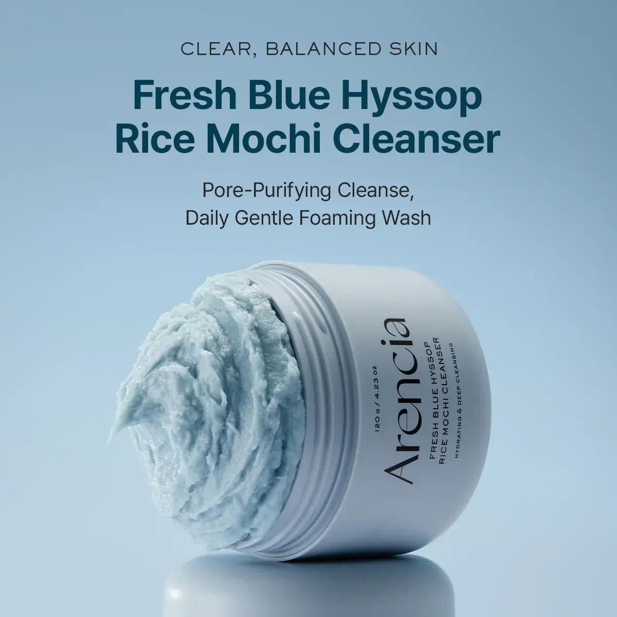 Arencia [Arencia] Blue Hyssop Rice Mochi Cleanser 120g