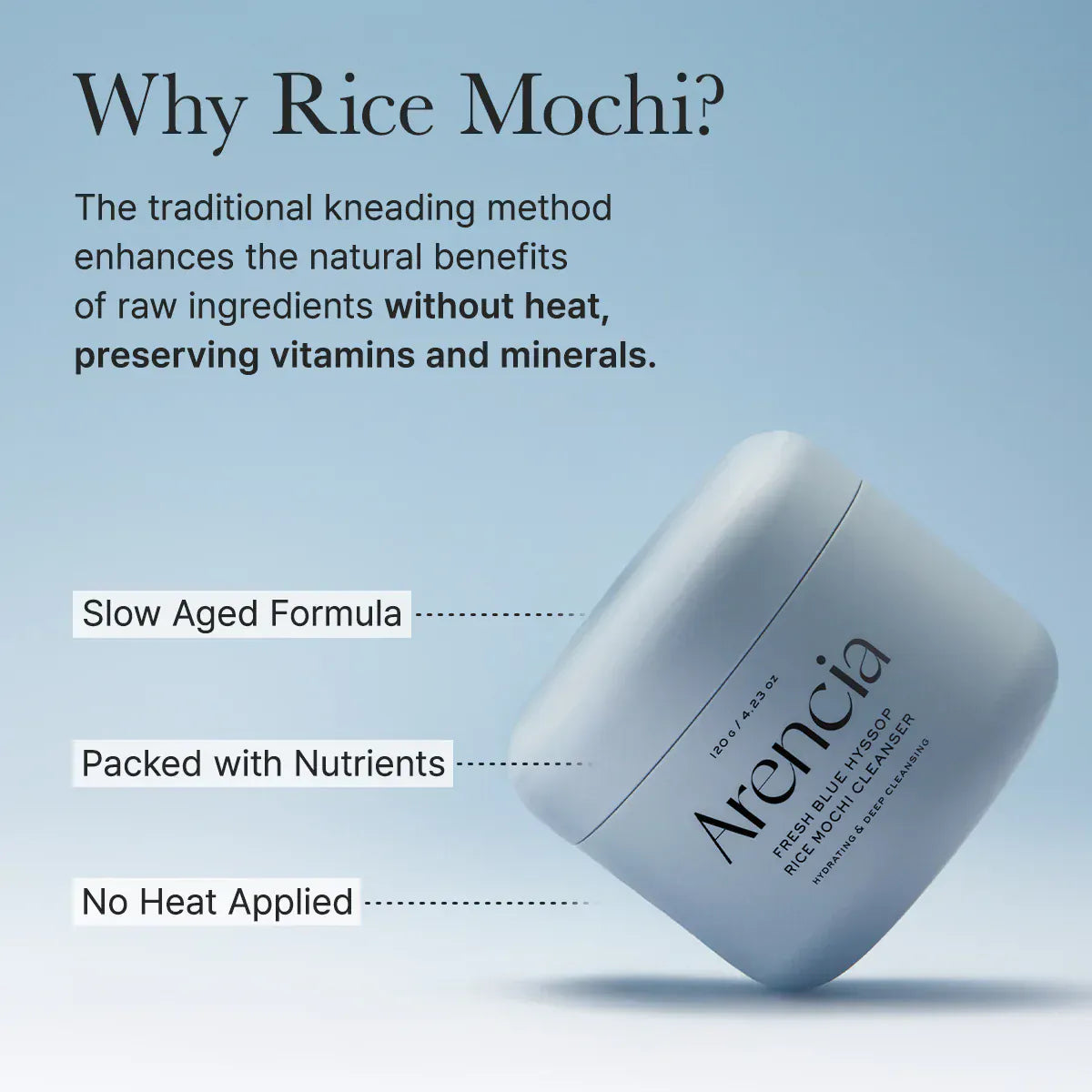 Arencia [Arencia] Blue Hyssop Rice Mochi Cleanser 120g
