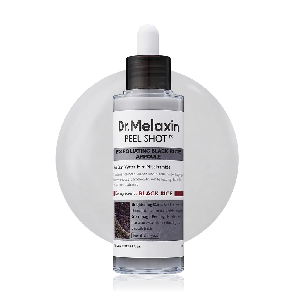 Dr.Melaxin 80ml [Dr.Melaxin] Peel Shot Exfoliating Black Rice Ampoule 80ml