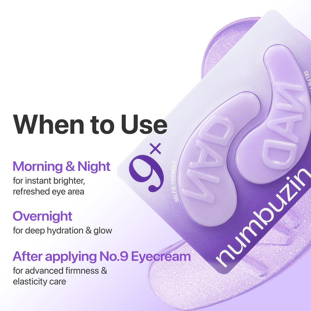 Numbuzin [numbuzin] no.9 NAD+ Collagen Under Eye Patches 8g / 0.28oz.×5ea