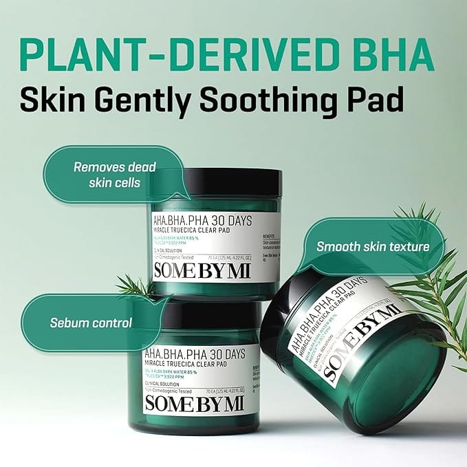 SOME BY MI AHA.BHA.PHA 30days Miracle Truecica Clear Pad 70ea(125ml)